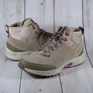 Ryka Summit Mid Women's Trail Hiking Shoes, Size: 9.5 Wide, Dark Brown